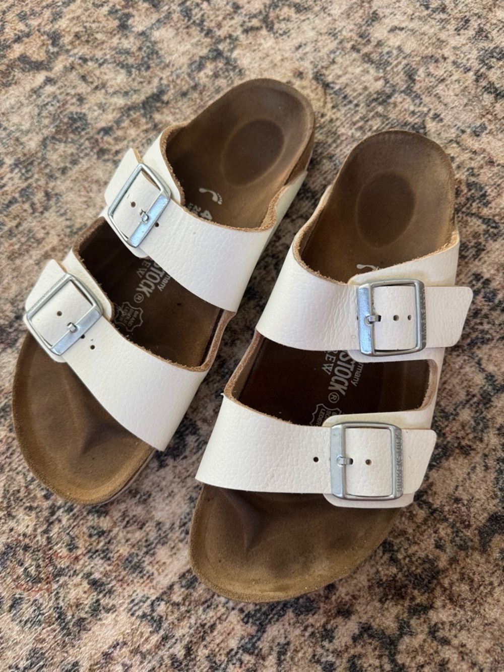 Women’s White Leather J.Crew Birkenstocks Size 41 (10/10.5)